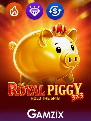 Gokkast 3x3 Royal Piggy Hold the Spin van Gamzix bij Lucky Wheel