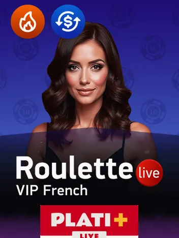 Livetafel Live Roulette French VIP Platipus Live bij Lucky Wheel